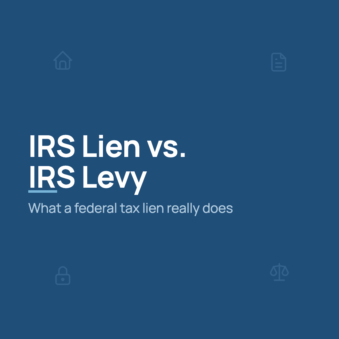 IRS lien vs. IRS levy explained by San Jose tax attorneys at Kim & Rosado