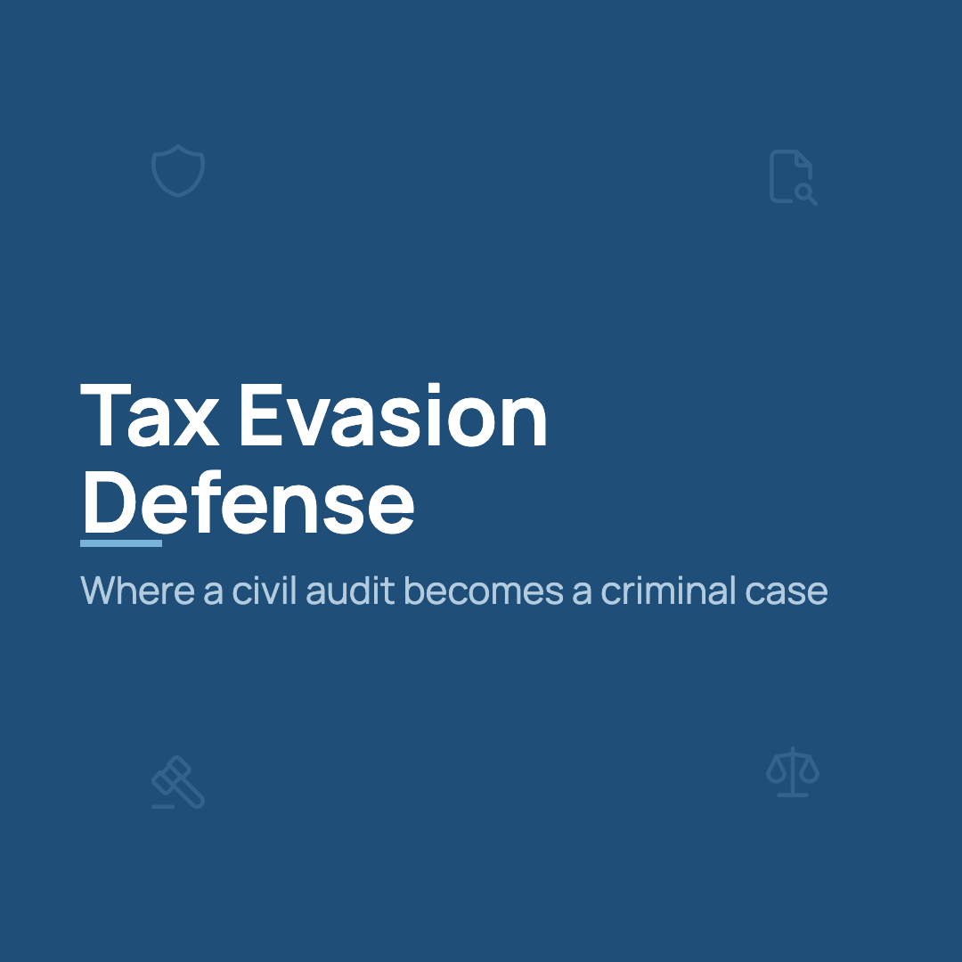 Tax evasion defense guide from San Jose lawyers at Kim & Rosado on when a civil audit becomes a criminal case